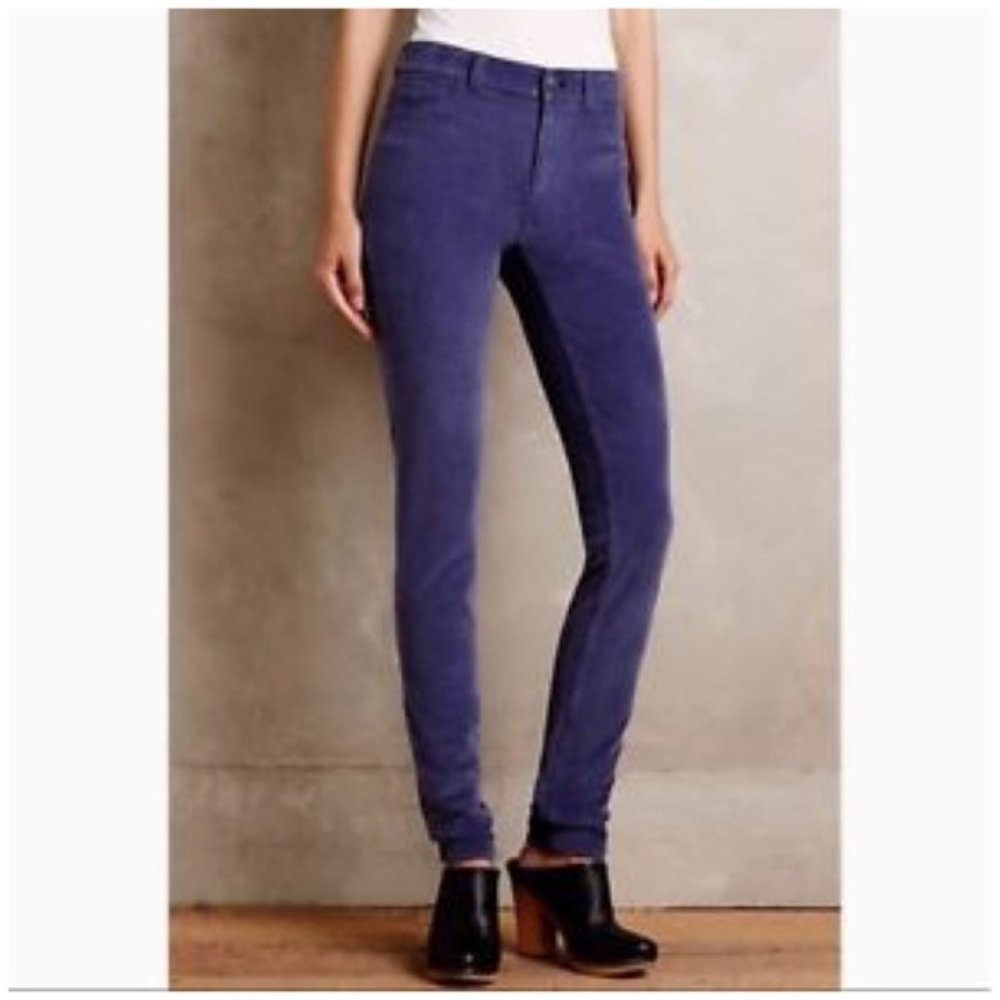 Pilcro Serif Corduroy Skinny Jeans. Violet. SZ 29